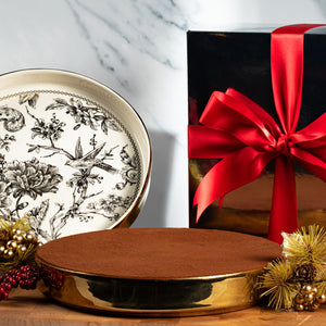 Gifting | Decorative Gold Trimmed Plate Tiramisu