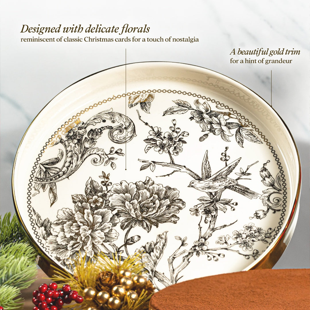 Gifting | Decorative Gold Trimmed Plate Tiramisu